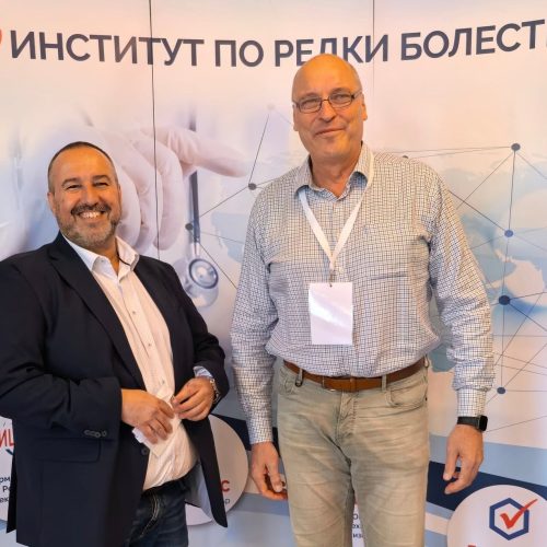 Проф. Румен Стефанов и Владимир Томов на конференцията